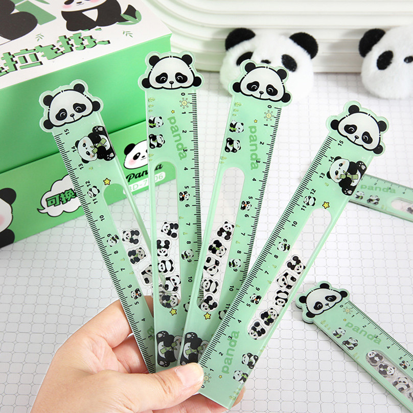 

1Pcs Cute Panda Ruler School Supplies Regla 15cm Drawing Tool School Accessories Fournitures Scolaires Kawaii Stationery Rules
