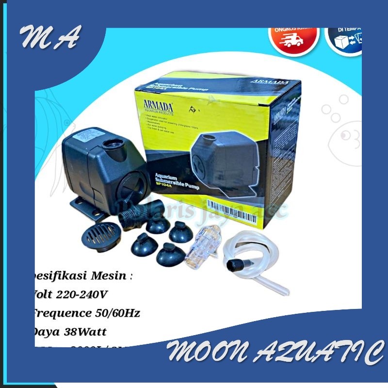 MESIN POMPA AIR CELUP AQUARIUM KOLAM ARMADA SP 104A ARMADA SP 104 A