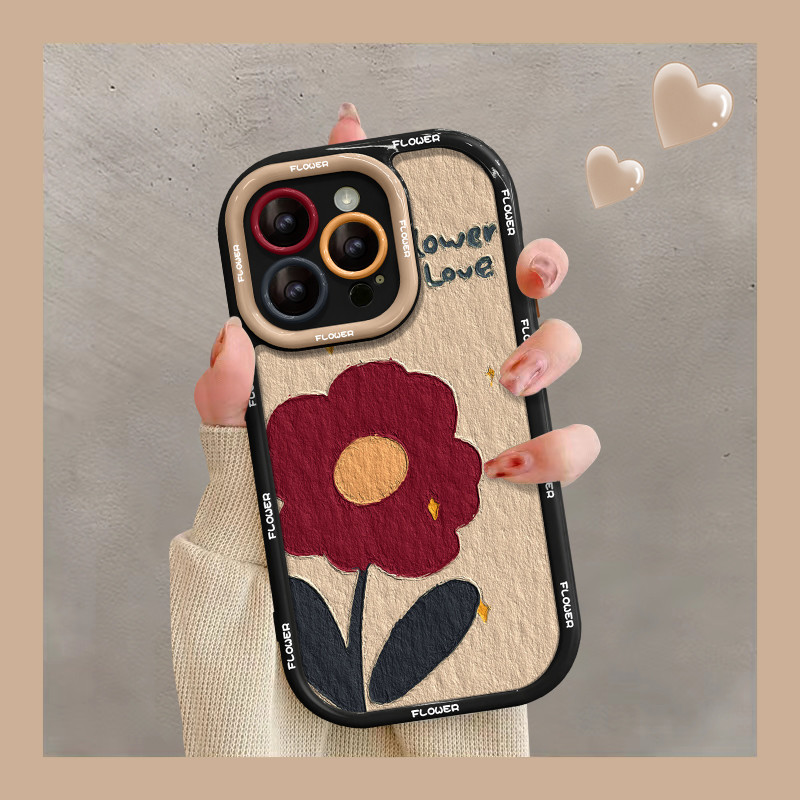 【Suka-Suka】case bunga Case Aesthetic Compatible For IPhone 11 13 12 15 14 Pro Max 6 6s 7 8 14 Plus X