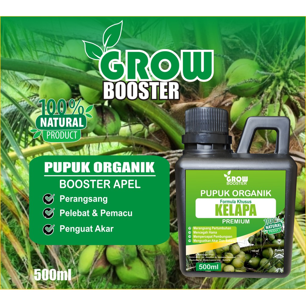 Pupuk Organik Cair Plus Hormon 500ml Kelapa, Poc Kompos Pelebat Perangsang Pohon Buah KelapaPUPUK Ca