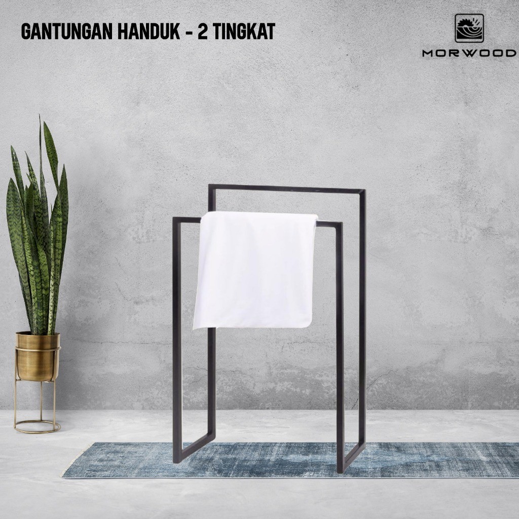 Gantungan Handuk hanger 2 dan 3 tingkat | Towel Rack  Towel Hanger material besi