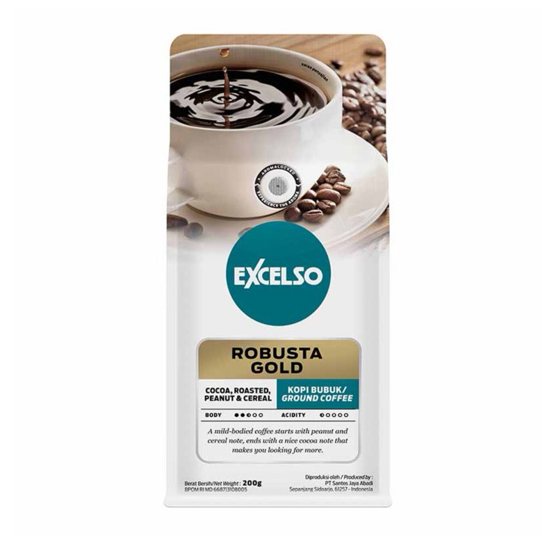 

EXCELSO Kopi Bubuk Robusta Gold 200 g