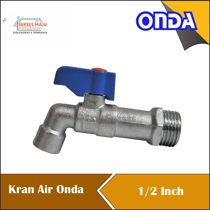 KRAN ONDA KERAN ONDA KRAN AIR ONDA KRAN TEMBOK TAMAN KUNINGAN BESI KRAN KUBC BC ONDA CEBOL 1/2" INCH