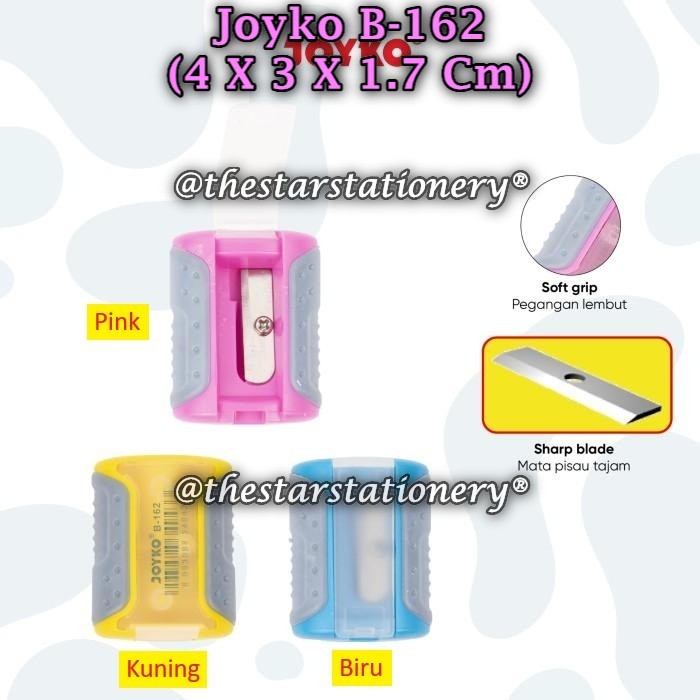 

(1 Biji) Rautan Tabung JOYKO B-162 BISA PILIH MOTIF / Rautan Serutan Sharpener Joyko B-162 (1 Biji)