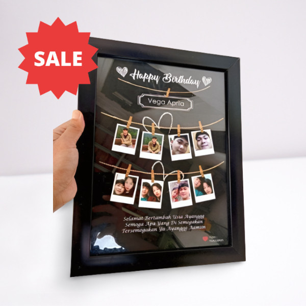 Custom Kado Ulang Tahun unik Polaroid frame | Gift for brithday | Graduation | anniversary | wisuda 