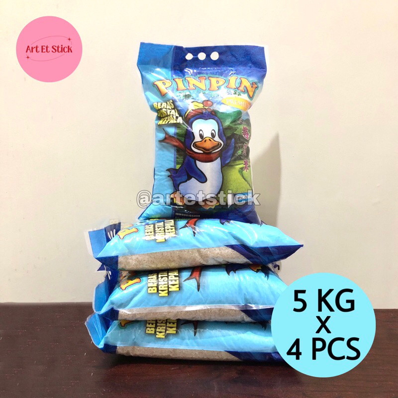 

Beras Kristal Kepala Pinpin 5 Kg Isi 4 Pcs