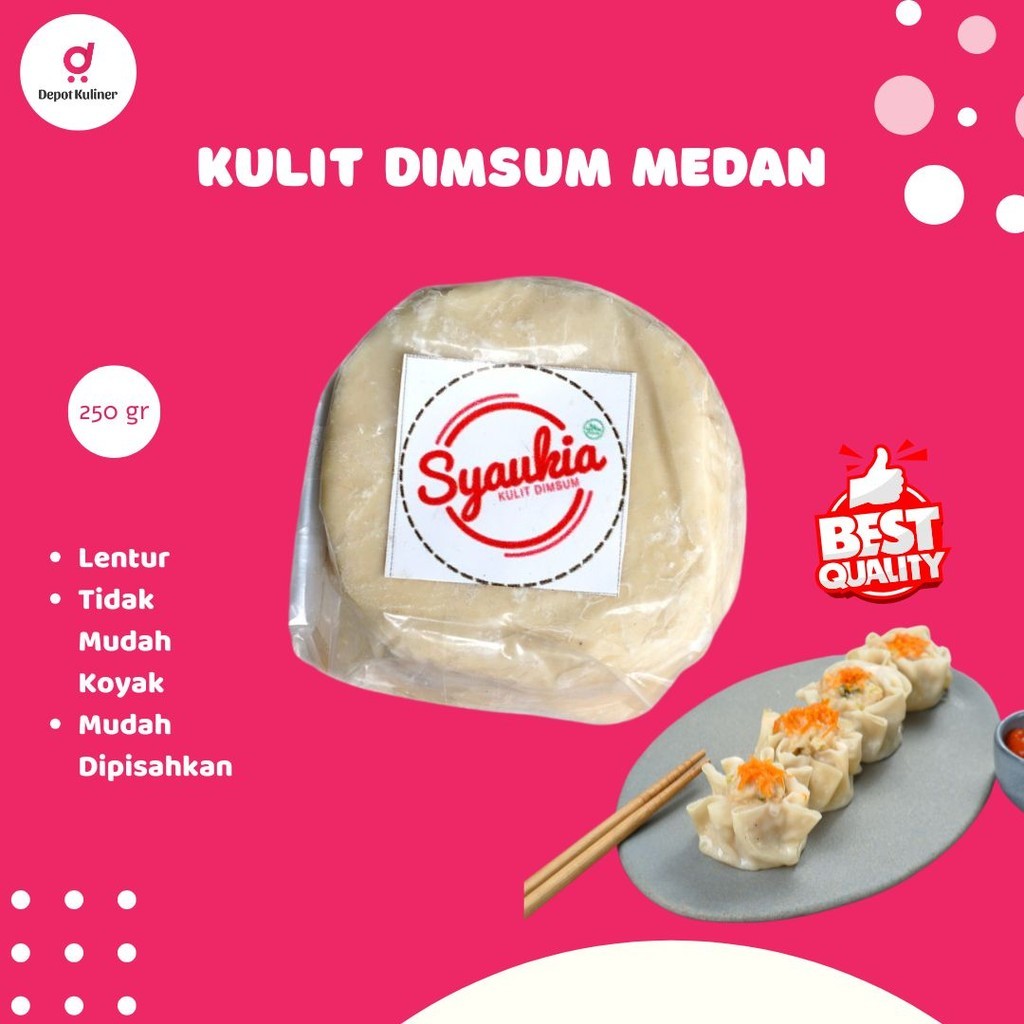 

DK50 - Jual Kulit Dimsum di Medan Isi 250 Gr Kulit Dimsum Syaukia Depot Kuliner