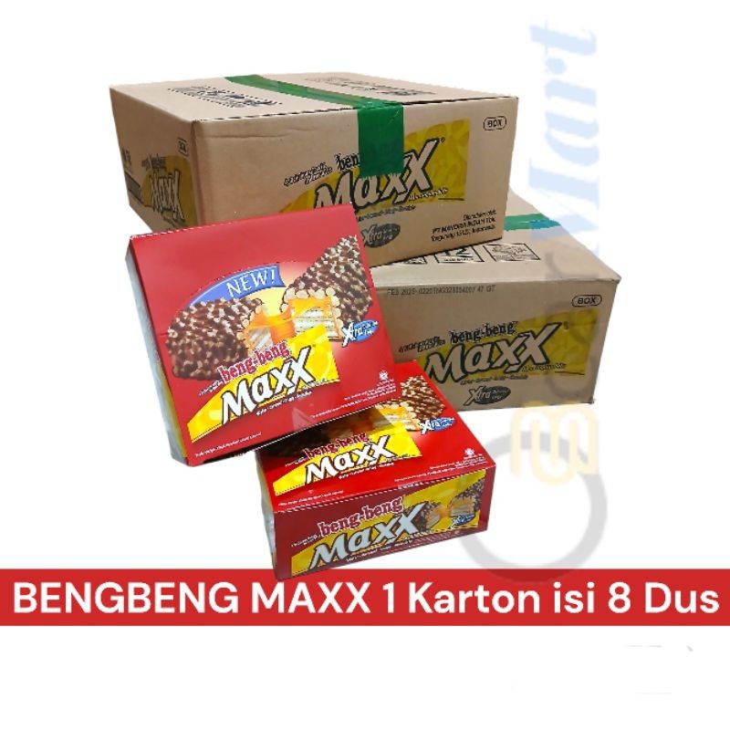 

BENGBENG MAXX 1 Dus Karton isi 8 Pak 12 pcs Beng Beng Extra Coklat