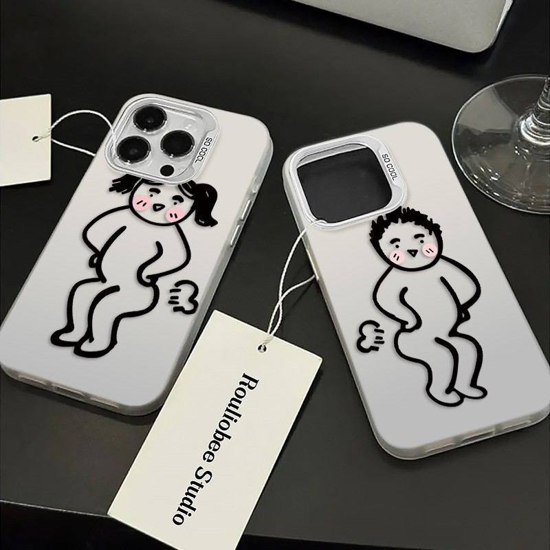 ⚡NEWS⚡Case Couple OPPO Compatible For iPhone Case OPPO Cocok Untuk OPPO A15 A16 A16K A17 A8 A38 A5 A