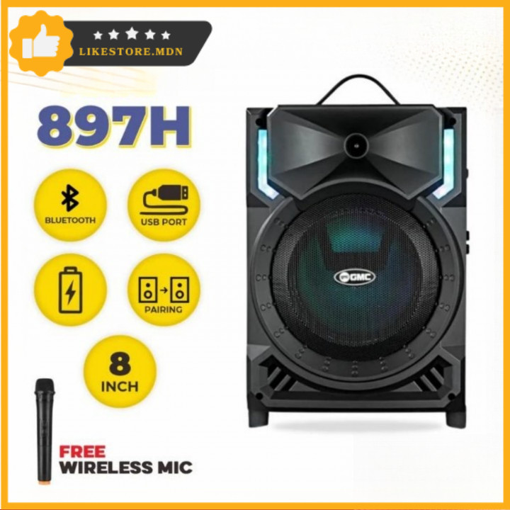 GMC SPEAKER PORTABLE  8" GMC-897 H