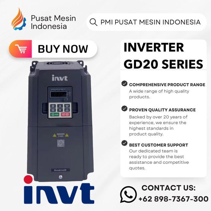 INVT INVERTER GD20-022G-4 22KW / 380V / 3PHASE/ INVERTER INVT/ INVERTER GD20/ INVERTER/ INVERTER 3PH