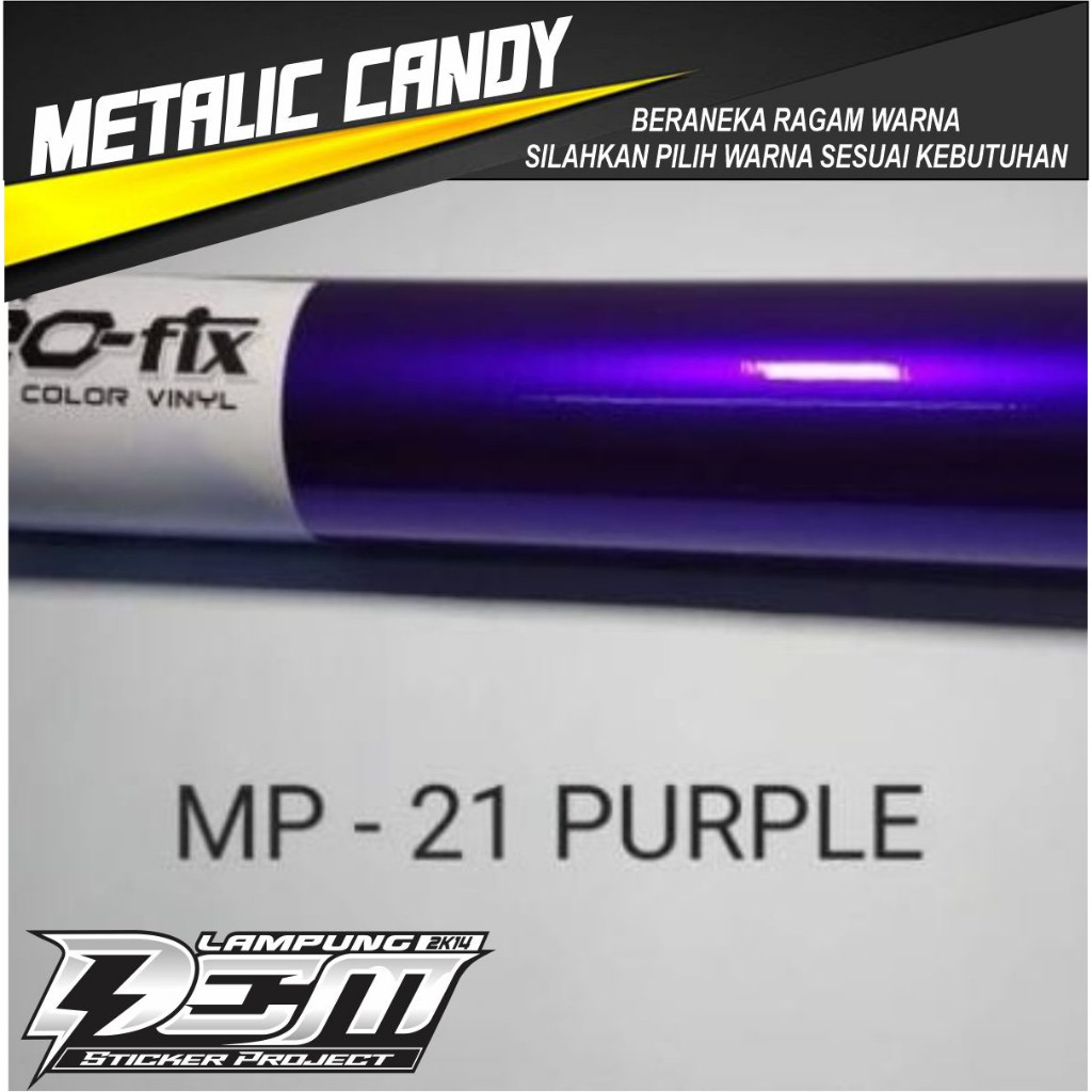 STIKER SKOTLET PROFIX UNGU CANDY METALIK PREMIUM BERKUALITAS