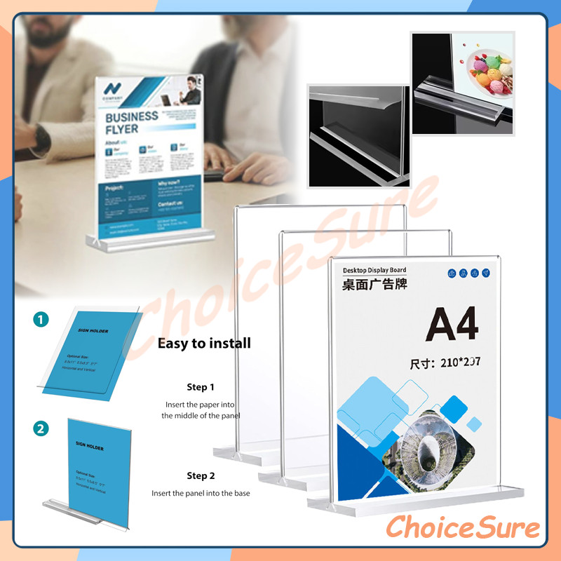 

Acrylic Qris Barcode/Acrylic Tent Card Holder/display brosur