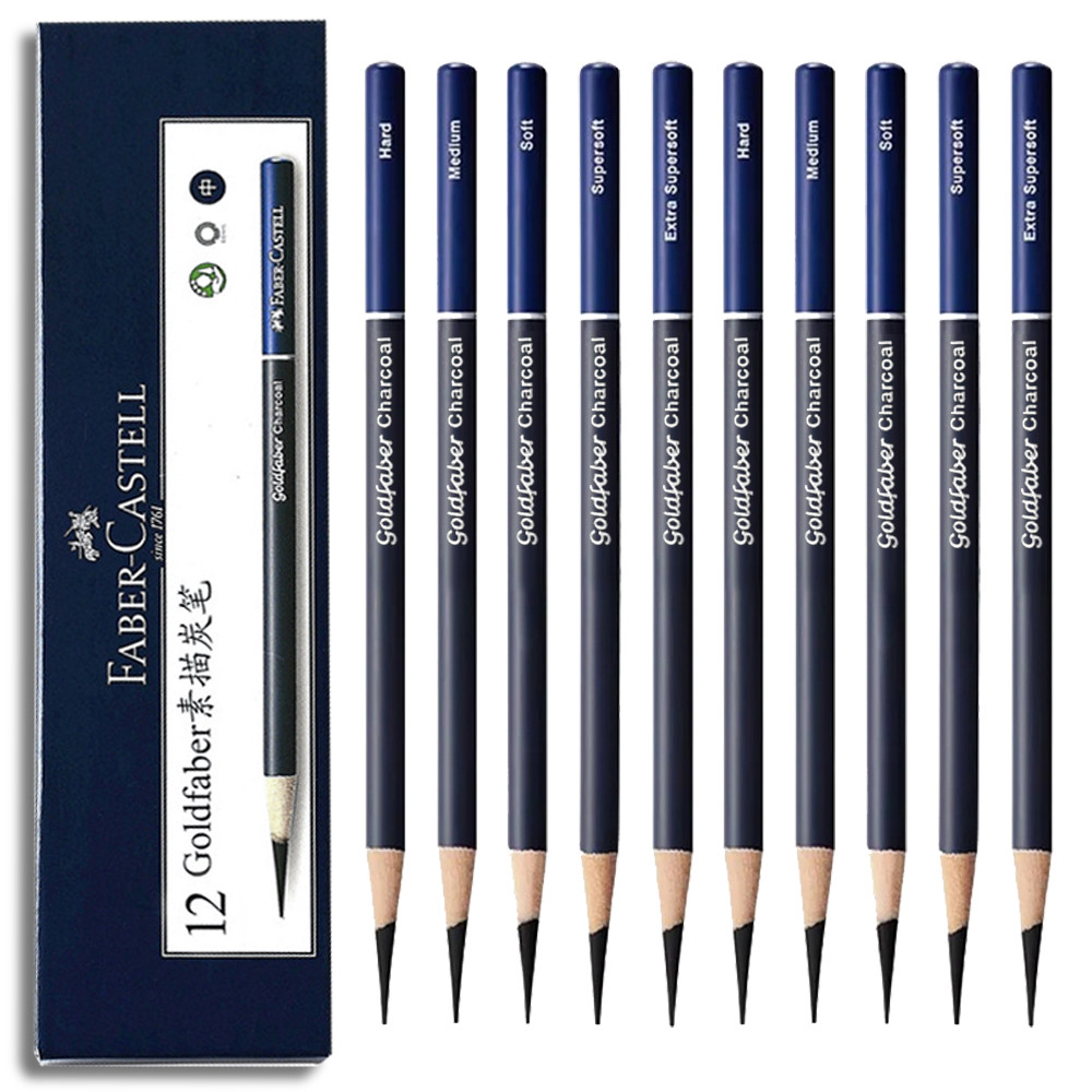 

5/10PCS Faber Castell Goldfaber Charcoal Graphite Sketch Set Pencils for Drawing Sketches Shading Artists Art Supplies