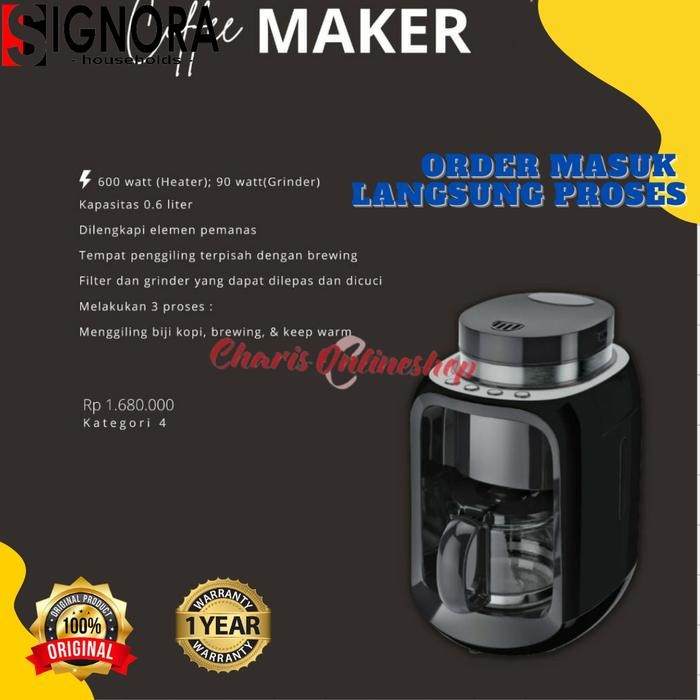 BARU SIGNORA | Coffee Maker Mesin Kopi Coffee Grinder Drip Coffee Maker