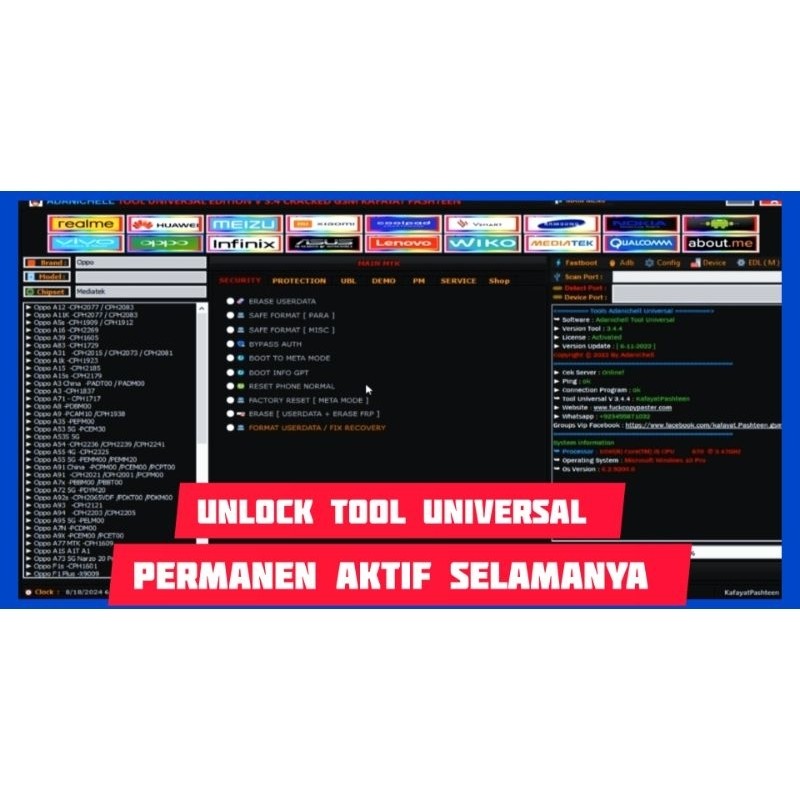 UNLOCK TOOL UNIVERSAL NEW PERMANEN AKTIF SELAMANYA