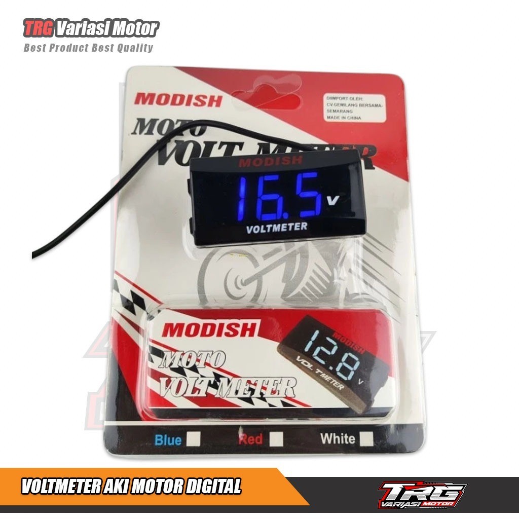 Voltmeter Aki Motor Digital Volt Meter Motor Universal Beat Vario Nmax PCX Mio MM
