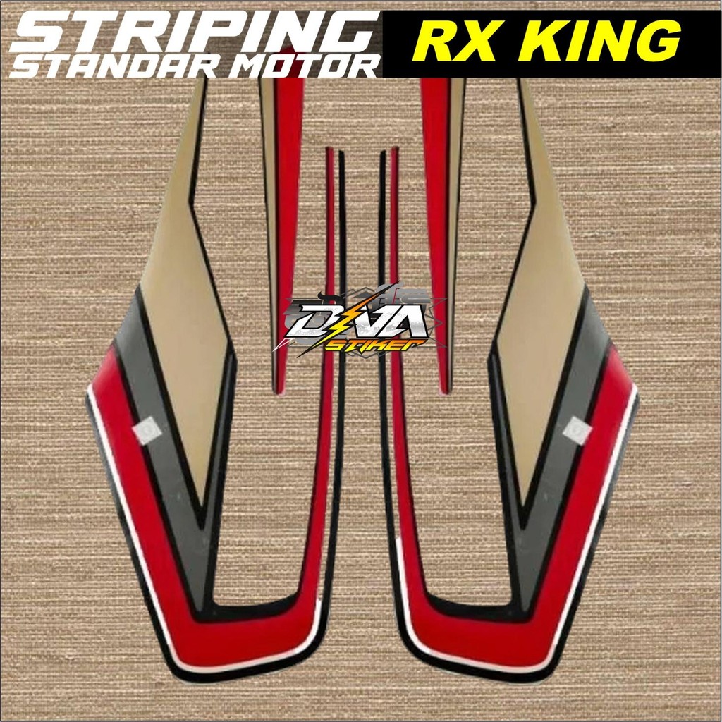 striping original Yamaha RX KING hitam merah tahun 1992