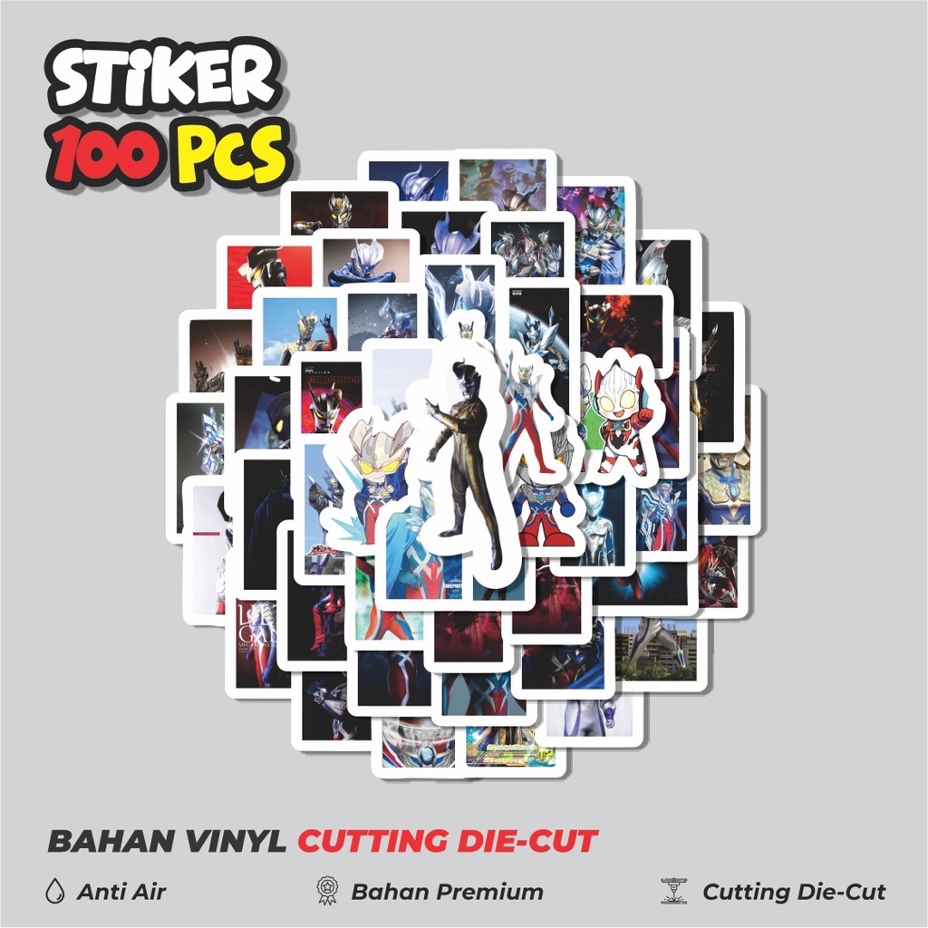 

Terbaru! 50 pcs Stiker Ultraman Zero Dekorasi Lucu Kreatif untuk Notebook, Skateboard, HP