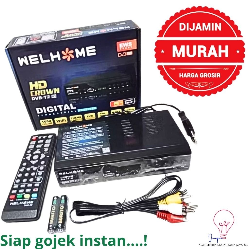 Set Top Box Welhome Set Top Box DVB T2 MSTAR 01 02 03 DVBT2