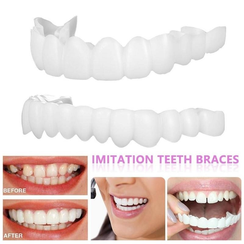 1 Pair Snap On Veneer Teeth To Protect Your Teeth Instant Confidence Smile Temporary Hygiene Tools f
