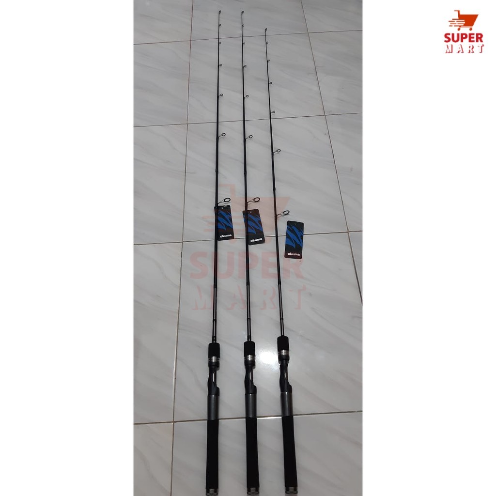 Supermart Surabaya ROD JORAN GALATAMA OKUMA ALTERA 562 DAN 602 SPINNING Free Packing Pipa Paralon/PV