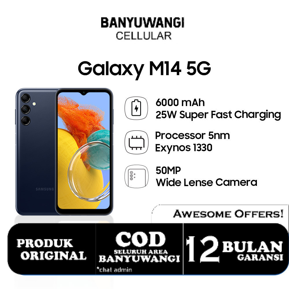 Samsung Galaxy M14 5G 4/128GB - Dark Blue