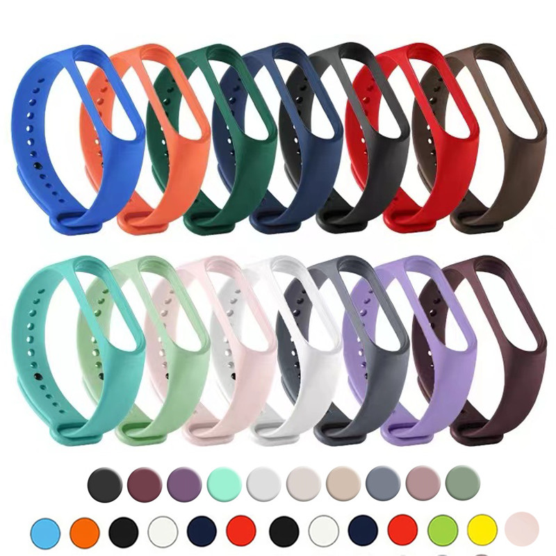 

Silicone Watch Strap For Xiaomi Mi Band 7 6 5 4 3 Wristband Bracelet Wrist Straps correa Mi Band 6 7 5 4 Smart watch Accessories