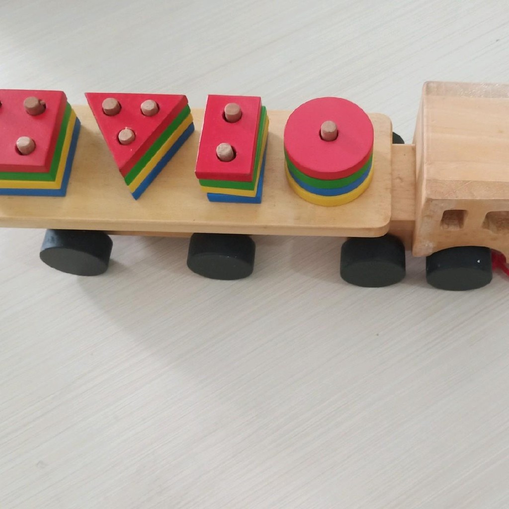 HAULA TOYS || TRUK GEOMETRI, Mainan mobil-mobilan truk, mobilan kayu, mobilan geometri, bentuk geome