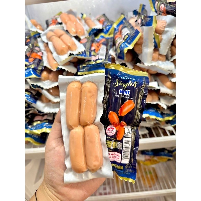 

Kanzler sosis singles mini siap makan Gress karton barang fresh