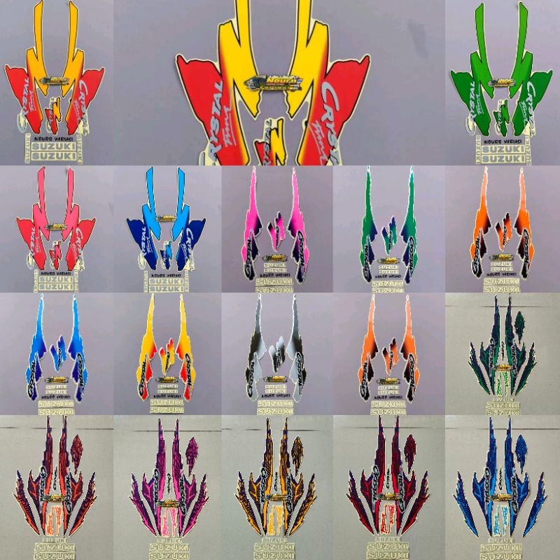 (ORI) Striping Suzuki crystal tune Oren  kualitas original