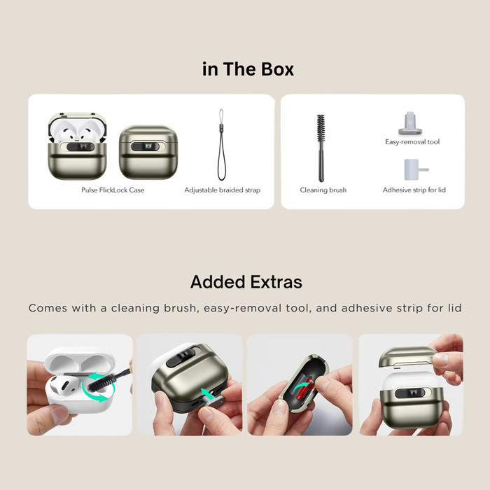 ESR for AirPods 4 Case (HaloLock), Compatie with AirPods 4 Generation Case (2024)(USB-C), MagSafe Co