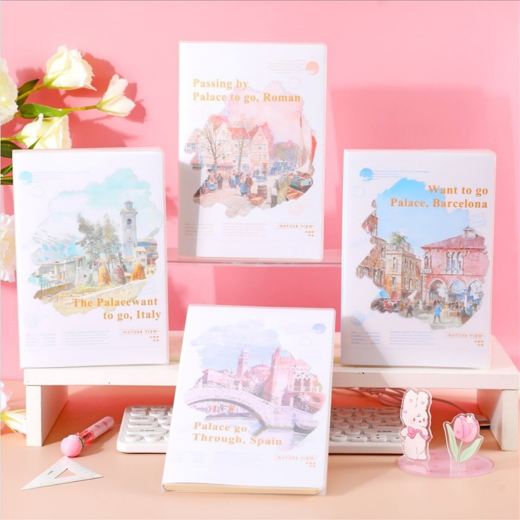 

BOBOMARTS 1 PCS NOTEBOOK SPIRAL BUKU DIARY RING DEPAI A5-89 COVER MIKA ISI 100 LEMBAR BUKU TULIS CATATAN KARAKTER CLASICMURAH