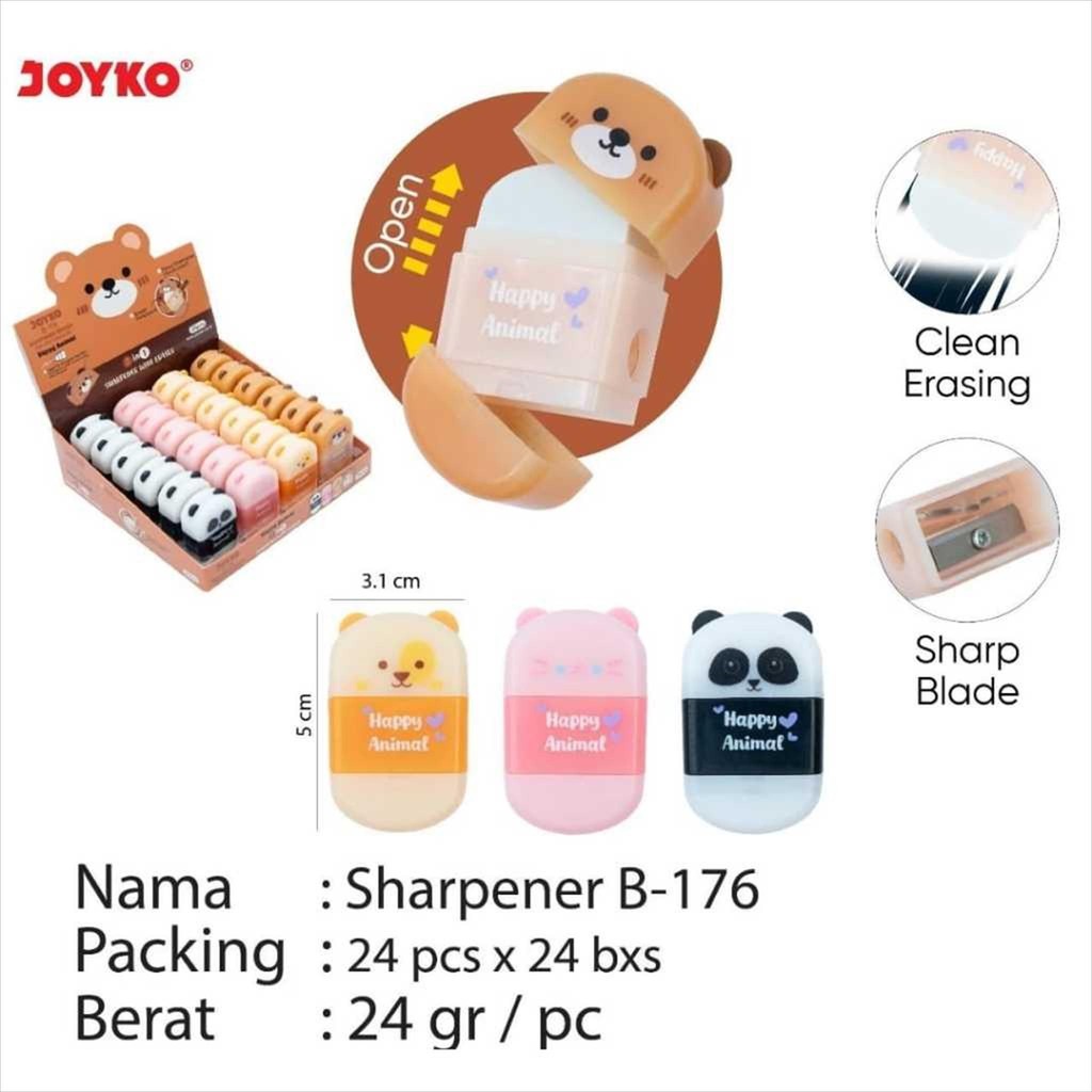 

[C] Sharpener dan Eraser joyko B-176 [pcs]