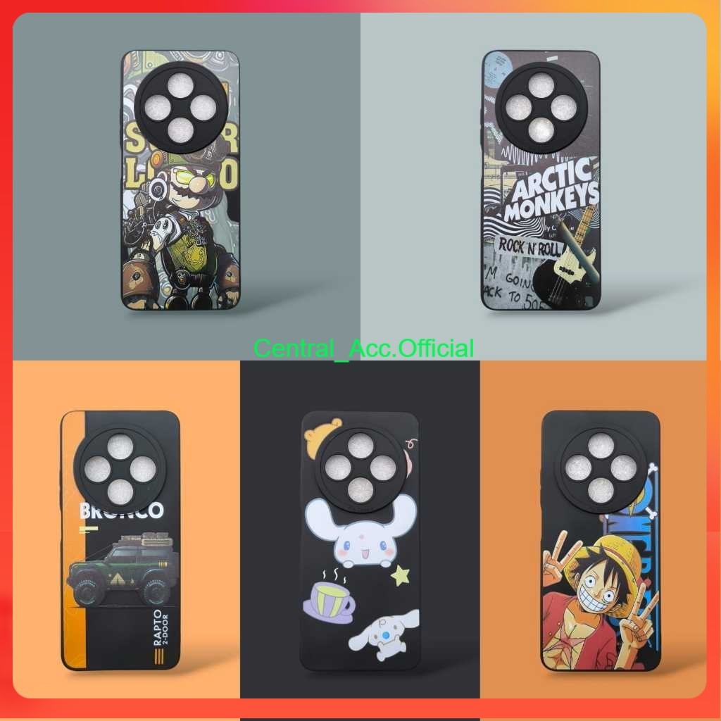 C [ VIVO X50 ] SOFT CASE BIG EYE CORAK PRO CAMERA MOTIF LUFFY CINNAMOROLL LOPPY