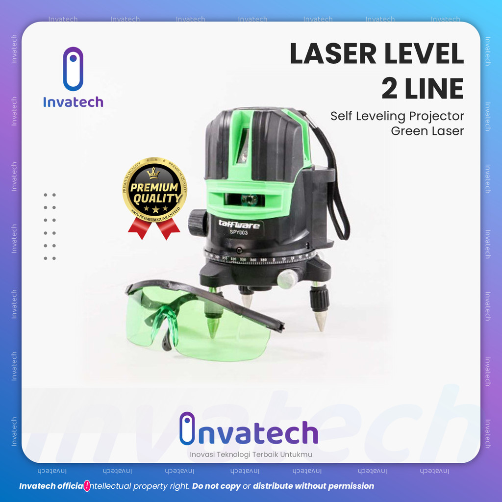 SELF LEVELING PROJECTOR GREEN LASER 2 LINE - SPY003 Laser level Professional Self Leveling Projector