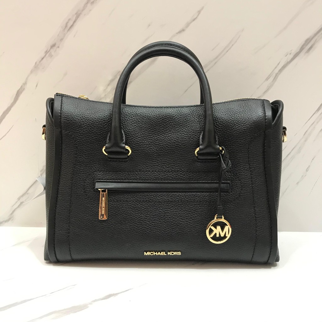Michael Kors Carine Satchel Medium in Black