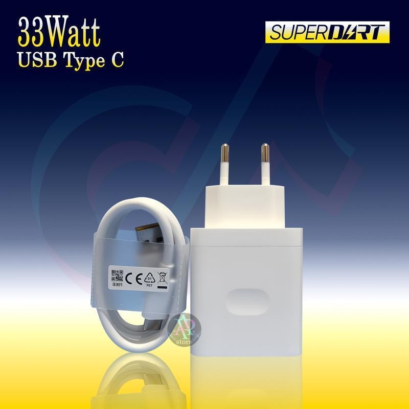 Charger Casan  REALME 33Watt Super Dart Vooc Kabel USB Type C Batok Pengisi
