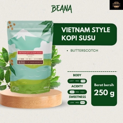 

Vietnam Style Kopi Susu Robusta Coffee Roasted Beans | Biji Kopi Bubuk 250gr - Beana Roastery Semarang