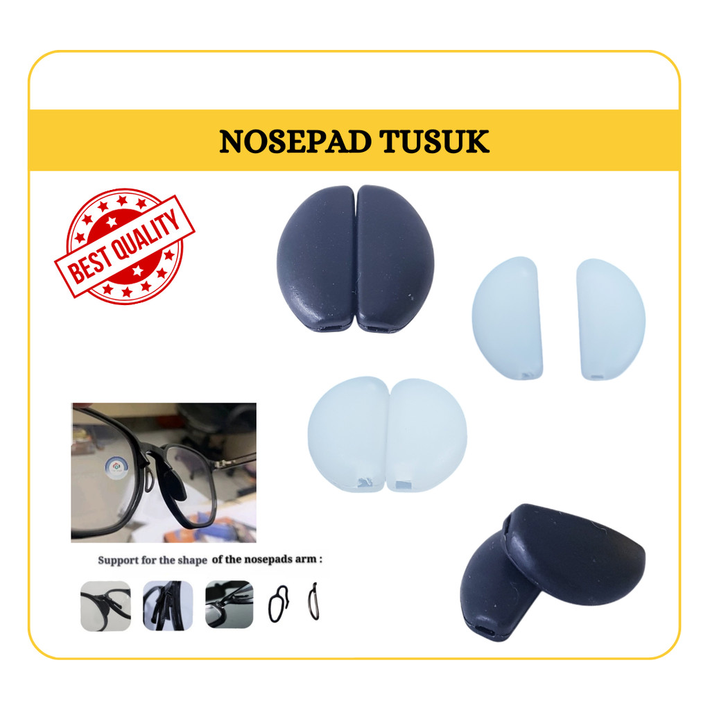 Nosepad Kacamata Plug In Nosepad Colok Silicone Bantalan Hidung Kacamata Specific Model/NPT9