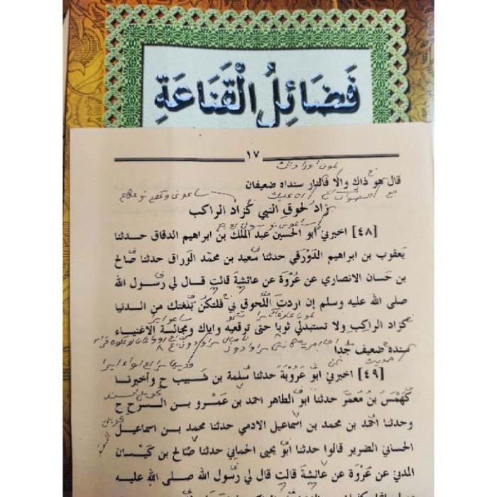 kitab fadhoilul qona'ah makna petuk