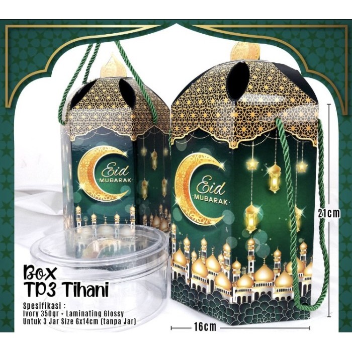 

Dus hampers toples 3 susun 400 gram lebaran masjid unik baru box cake