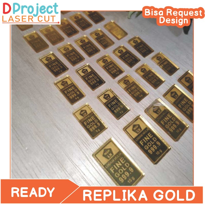 Replika Logam Mulia | Logam Emas Untuk Mahar EDISI BARU tanpa Kartu  - 1gram - 1gram