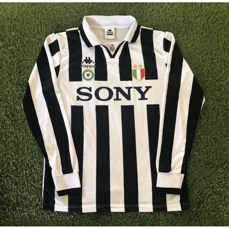 JERSEY BOLA RETRO JUVENTUS SONY 1996 LONGSLEEVE