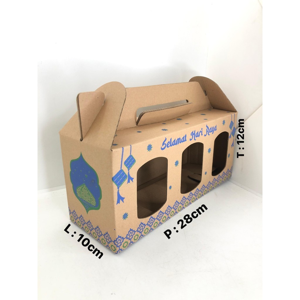

5 PCS GABLE BOX JENDELA CETAK 28X10X12 E FLUTE WNP