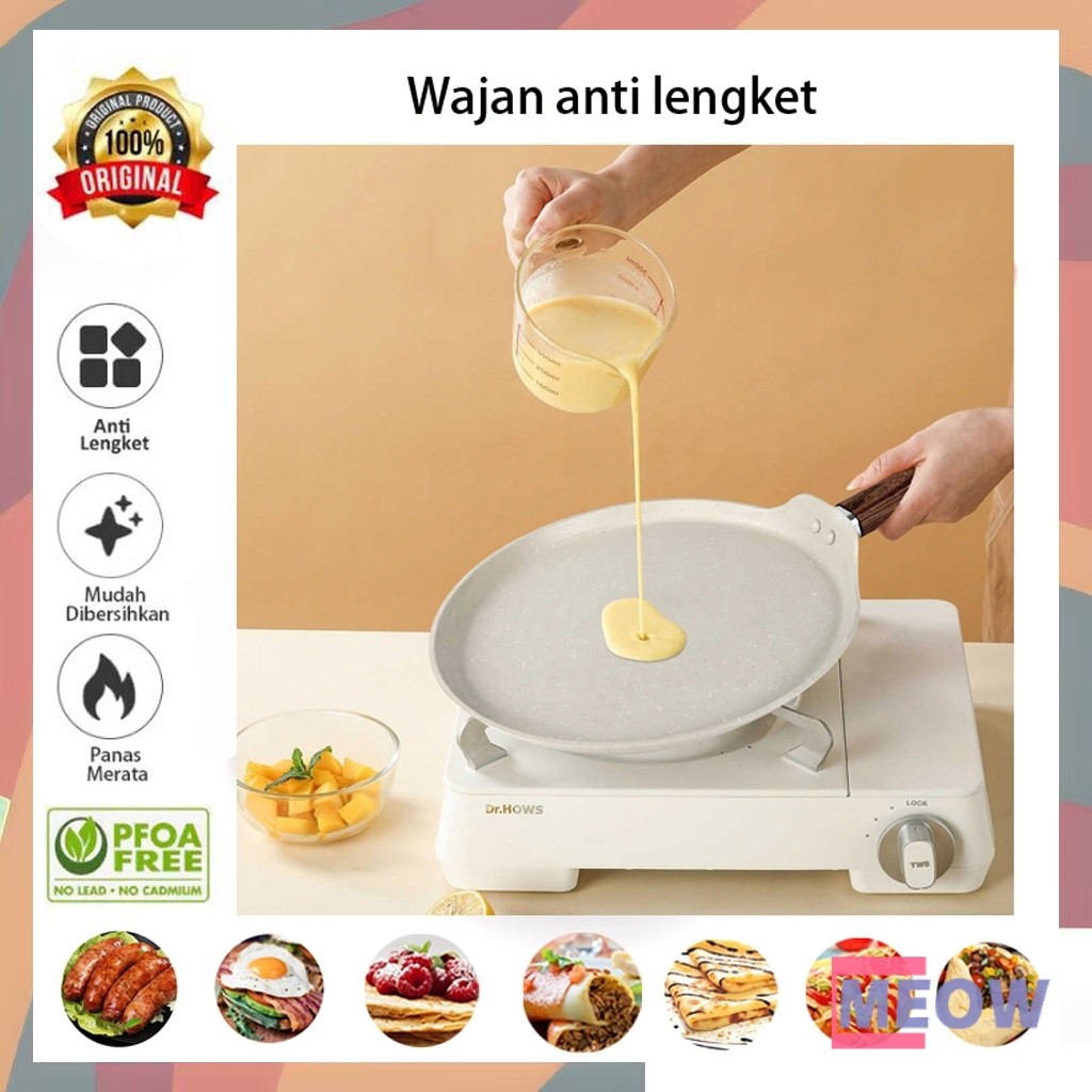 Wajan Penggorengan dan Panci Anti Lengket Marmer Granit Wajan Anti Lengket