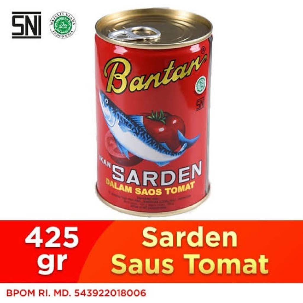 

[Sardines] Bantan sarden Tomato Sauce | Kemasan Kaleng 425g