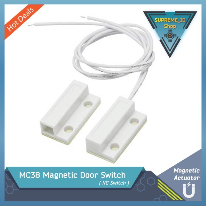 

HD99 MC38 MC-38 Anti-theft Magnetic Door Contact Switch (Pintu & Jendela)