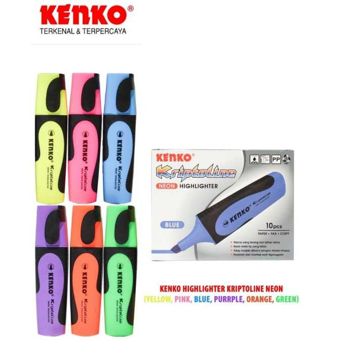 

KENKO HIGHLIGHTER KRIPTOLINE NEON HARGA PER PCS