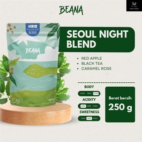 

Seoul Night Blend Coffee Roasted Beans | Blend Kopi Robusta Arabica 250gr - Beana Roastery Semarang